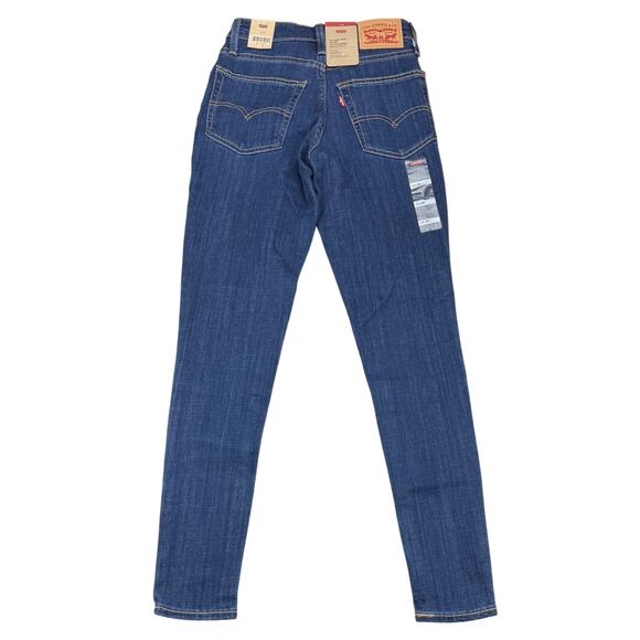 NWT LEVI'S 721 High Rise Skinny Women's Jeans Size 24 Chelsea Eve Dark Wash - Picture 3 of 8